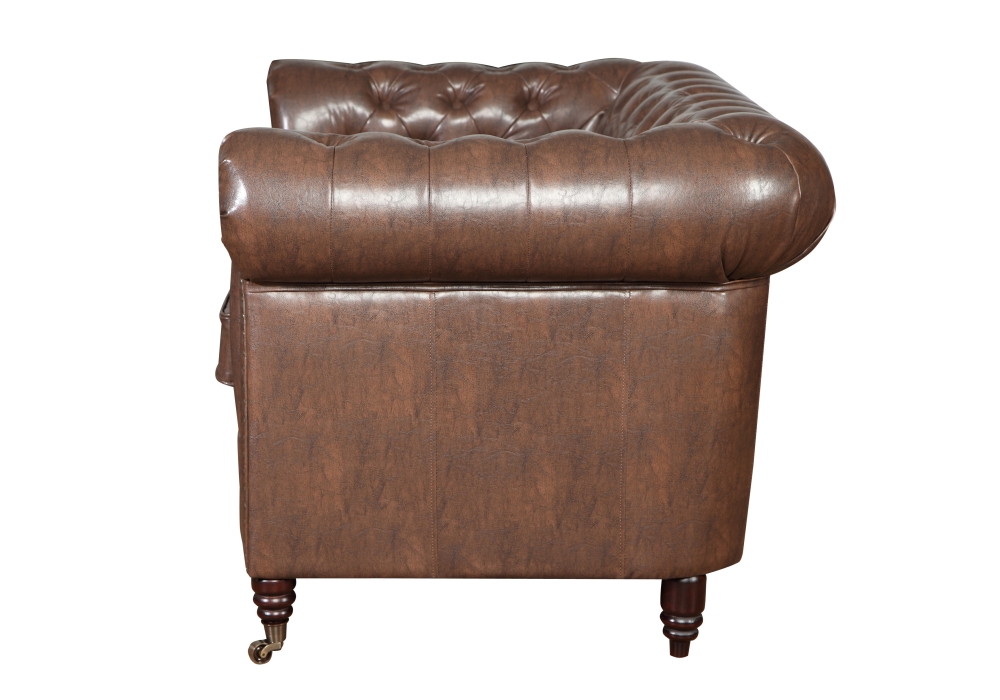 MODELL:  " CHESTERFIELD CLASSIC “  2 - SITZER SOFA IN  LEDER LOOK PREMIUM