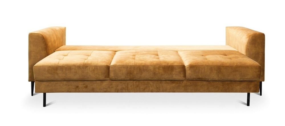 MODELL "LUZI", 3-SITZER SOFA MIT BETTFUNKTION, IN STOFF ( ADORE – freie Farbwahl ) !