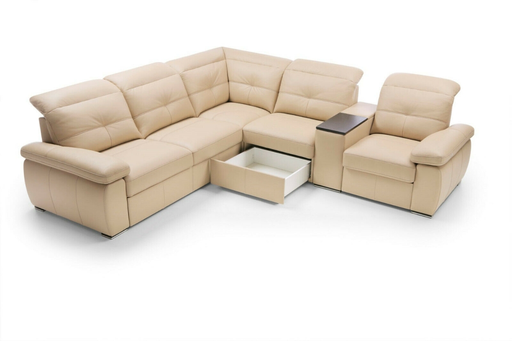 MODELL "LEGEND", ECKSOFA IN ECHTLEDER ( NATURELLE & EVOLUTION , freie Farbwahl) !