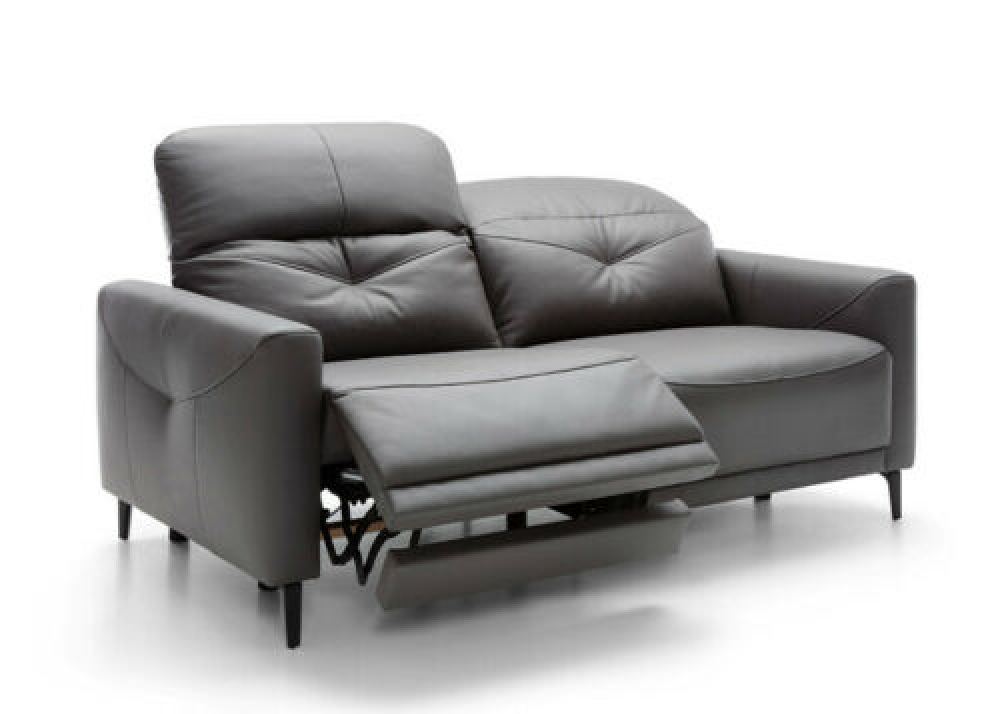 MODELL "SANDRA", 3-SITZER SOFA MIT RELAXFUNKTION (elektrisch), IN ECHTLEDER ( EVOLUTION)