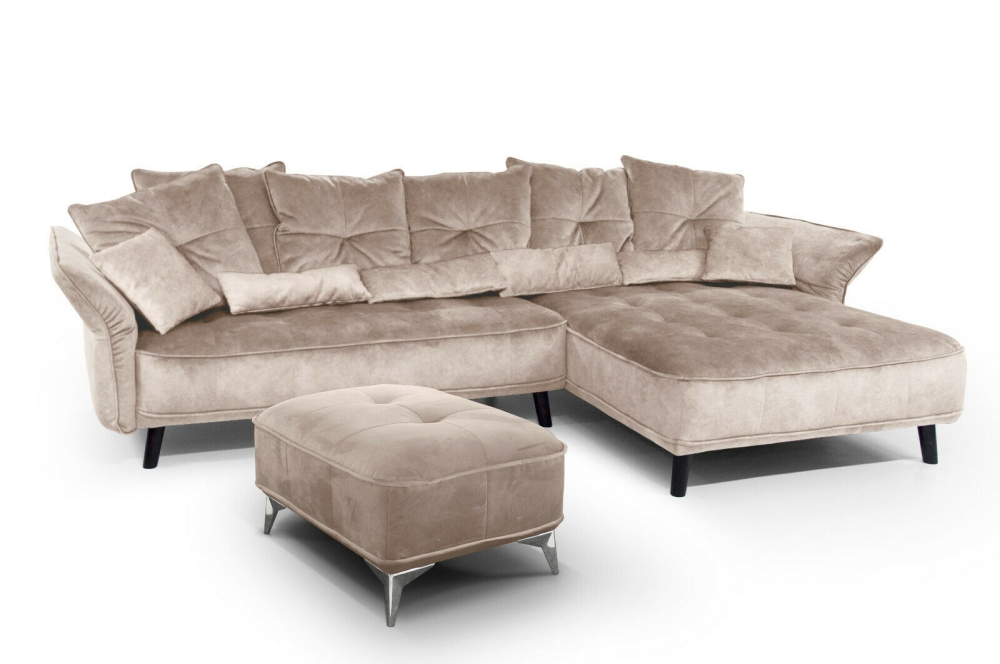 MODELL "CHARMING", ECKSOFA IN STOFF ( BRUSSELS – freie Farbwahl ) !