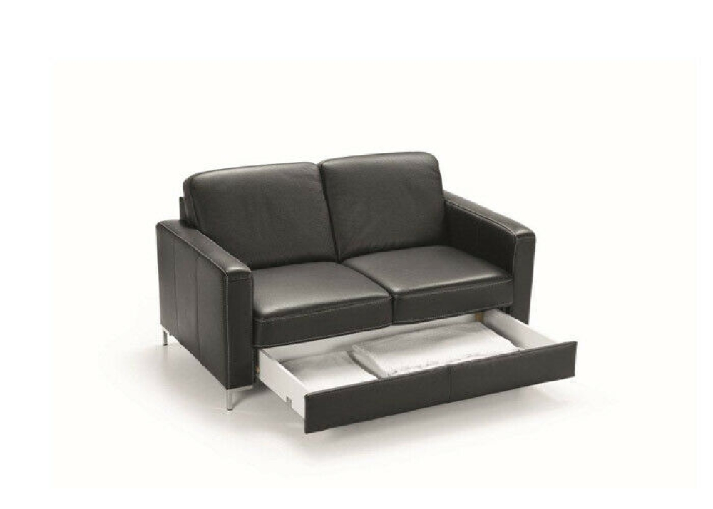 MODELL "BASIC", 2-SITZER SOFA IN ECHTLEDER ( NATURELLE, freie Farbwahl ) !