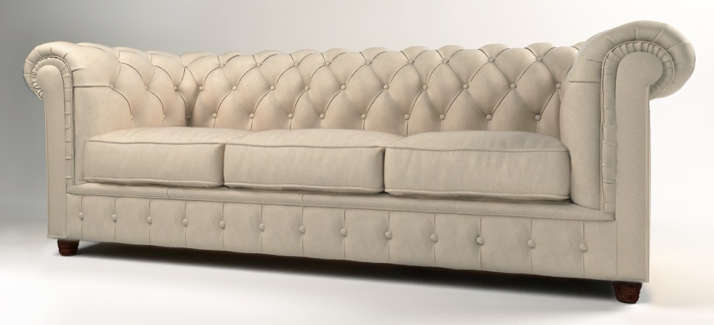 MODELL:  " CHESTERFIELD MOCCA " 2-SITZER SOFA IN STOFF "AMORE" PREMIUM