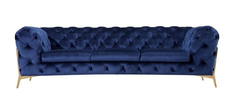 Modell "CHESTERFIELD ROYAL LONG LEGS" 3-SITZER SOFA IN STOFF SAMT PREMIUM