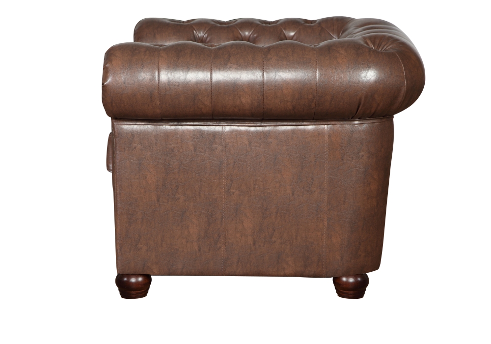 MODELL:  " CHESTERFIELD CLASSIC “  2 - SITZER SOFA IN  LEDER LOOK PREMIUM