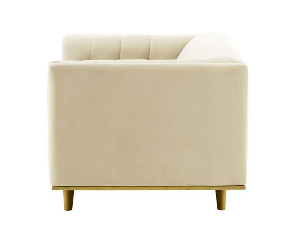 MODELL:  JENNIFER 2-SITZER SOFA IN SAMTSTOFF „ VELOURS “ PREMIUM