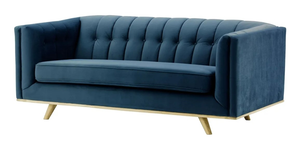 MODELL:  JENNIFER 3-SITZER SOFA IN SAMTSTOFF „ VELOURS “ PREMIUM