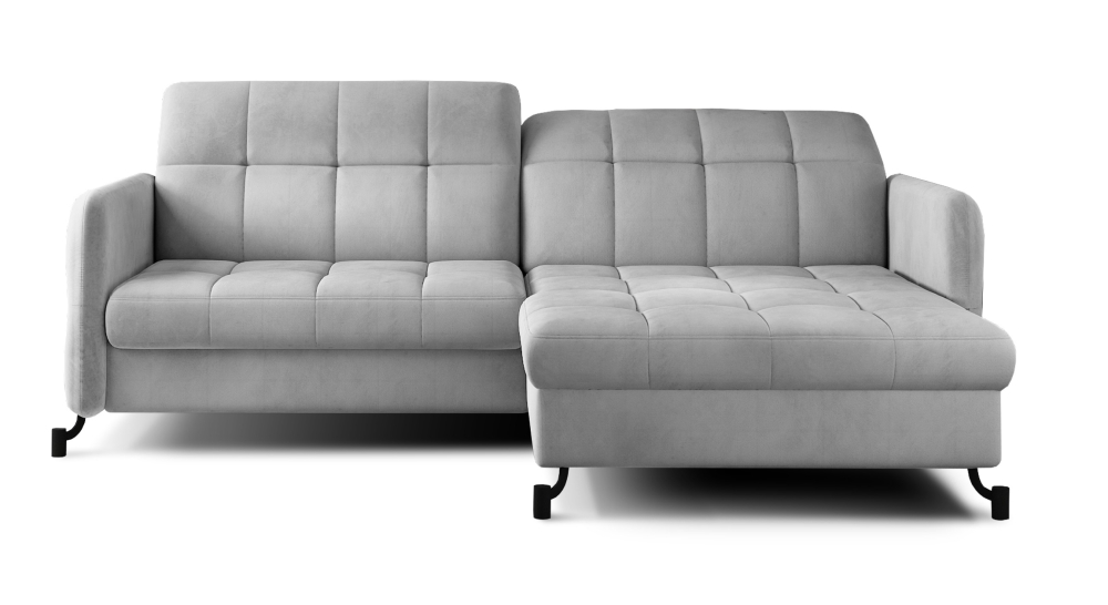 MODELL „COSELLA“ ECKSOFA MIT BETTFUNKTION IN STOFF „VELVET“ PREMIUM