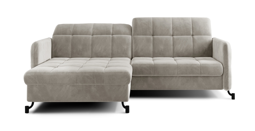 MODELL „COSELLA“ ECKSOFA MIT BETTFUNKTION IN STOFF „VELVET“ PREMIUM