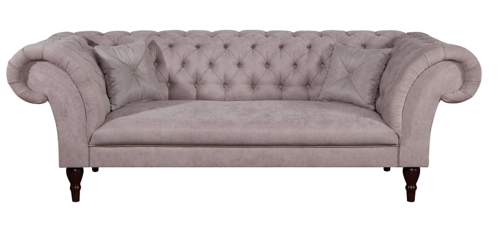 MODELL „CHESTERFIELD MANCHESTER“  3 - SITZER SOFA IN SAMTSTOFF VELVET PREMIUM