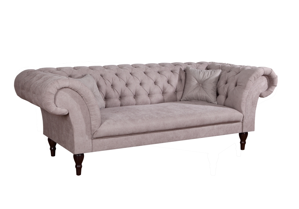 MODELL „CHESTERFIELD MANCHESTER“  3 - SITZER SOFA IN SAMTSTOFF VELVET PREMIUM