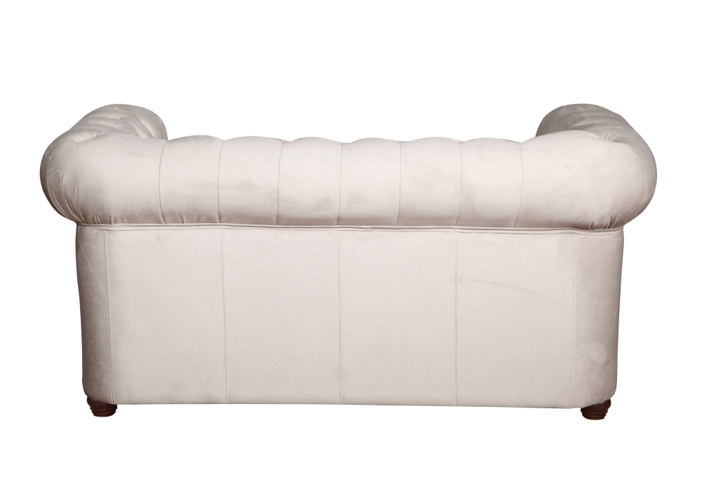 MODELL:  " CHESTERFIELD CLASSIC “  HOCKER - KLEIN ( 75 X 70 cm ) IN STOFF AMORE PREMIUM *)