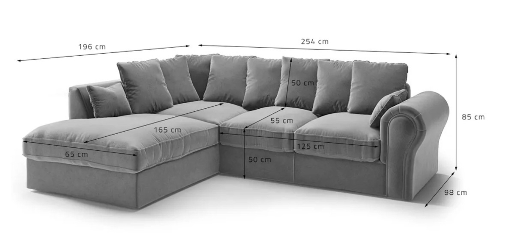 MODELL:  MR. PRESIDENT ECKSOFA IN SAMTSTOFF „ KRONOS “