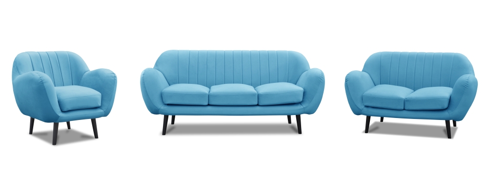 MODELL „TANGO“ 2 - SITZER SOFA IN SAMTSTOFF VELVET PREMIUM