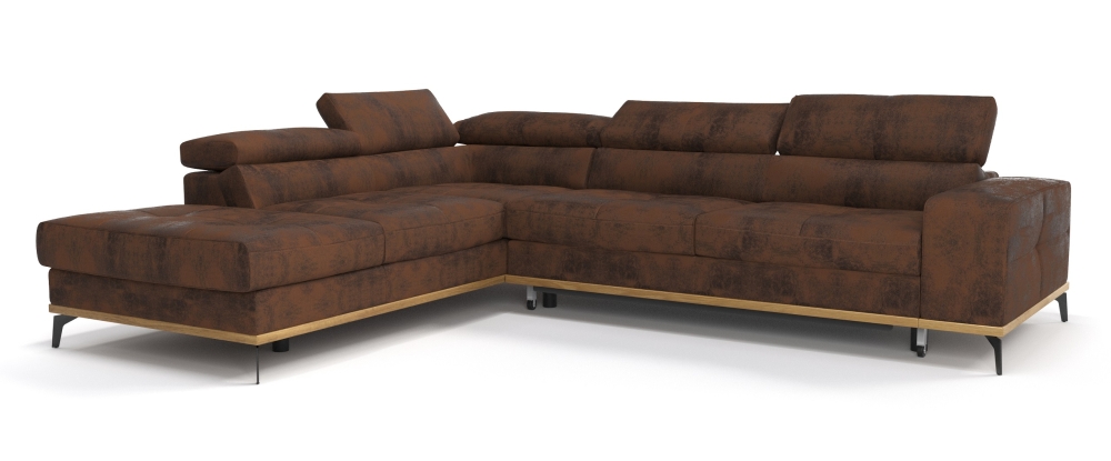 MODELL "WILLIAMS DESIGN " ECKSOFA IN WILDLEDER LOOK !