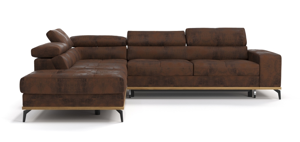 MODELL "WILLIAMS DESIGN " ECKSOFA IN WILDLEDER LOOK !