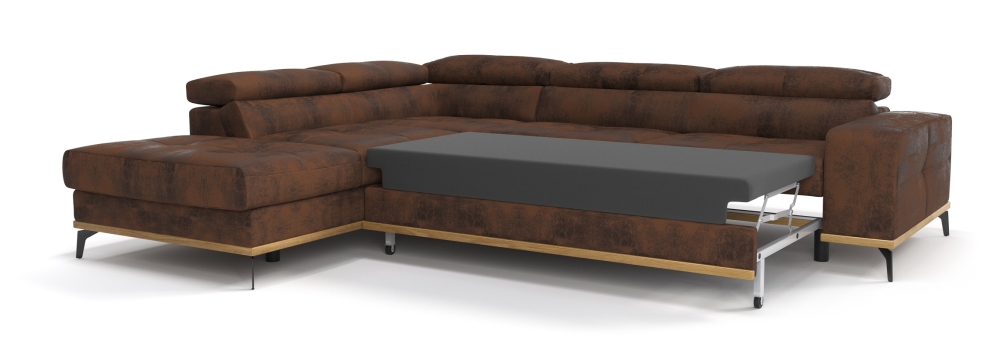 MODELL "WILLIAMS DESIGN " ECKSOFA IN WILDLEDER LOOK !