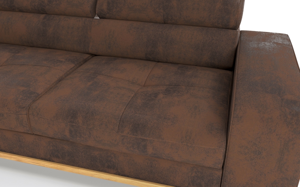 MODELL "WILLIAMS DESIGN " ECKSOFA IN WILDLEDER LOOK !