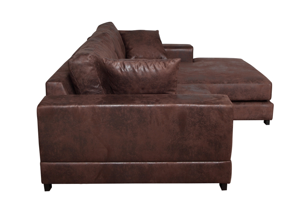 MODELL „ LAZY “ XXL MODERNES ECKSOFA IN VINTAGE LEDER LOOK