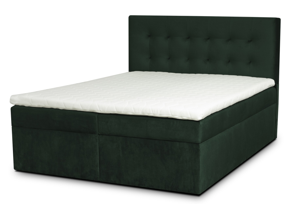 MODELL:  " QUEEN ALEXANDRA" BOXSPRINGBETT MIT TOPPER 160 x 200 & 180 x 200 & 200 x 200 cm IN SAMTSTOFF VELVET PREMIUM