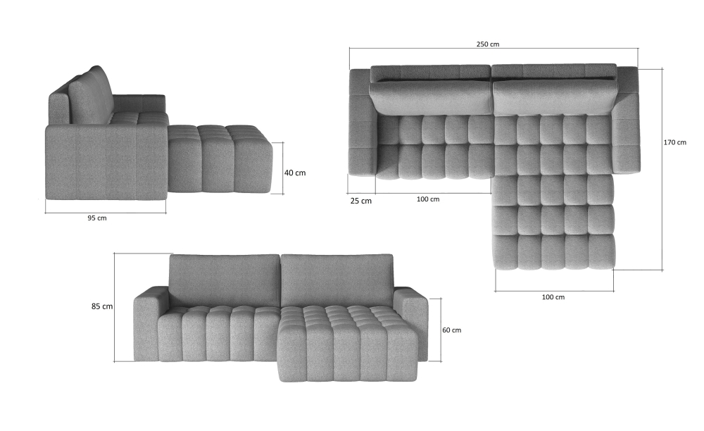 MODELL "BONETT", + ECKSOFA, + BETTFUNKTION, + STAURAUM, + 2 RÜCKENPOLSTER IN SAMTSTOFF VELVET