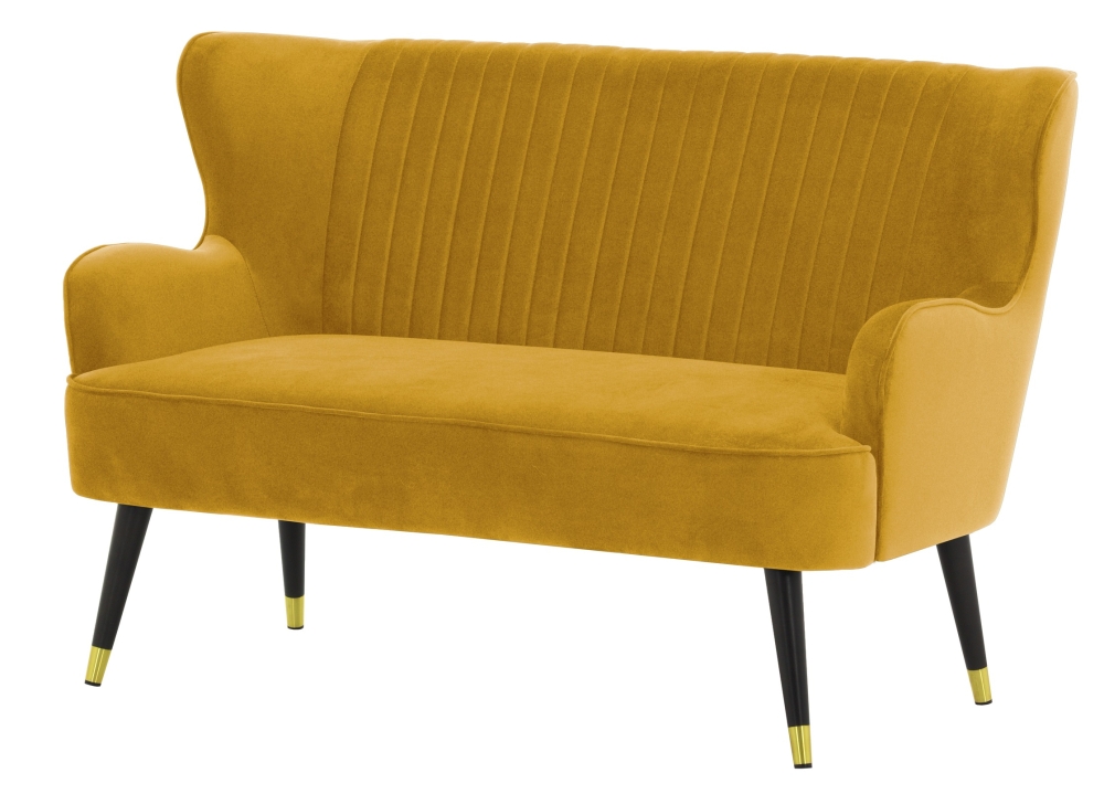 MODELL: GINA 2-SITZER SOFA IN SAMTSTOFF „ VELOURS “ PREMIUM