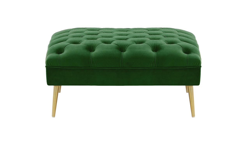 MODELL:  CHESTERFIELD MODERN ART „M“ HOCKER IN SAMTSTOFF „ VELOURS “ PREMIUM