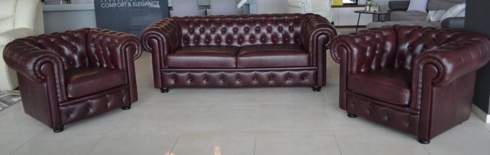 MODELL "CHESTERFIELD DIAMOND" SESSEL IN ECHTLEDER !