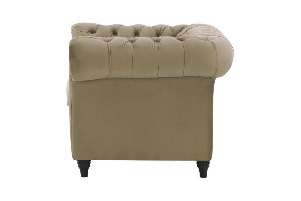 MODELL:  " CHESTERFIELD WINDSOR " SESSEL IN SAMTSTOFF „ VELOURS “ PREMIUM