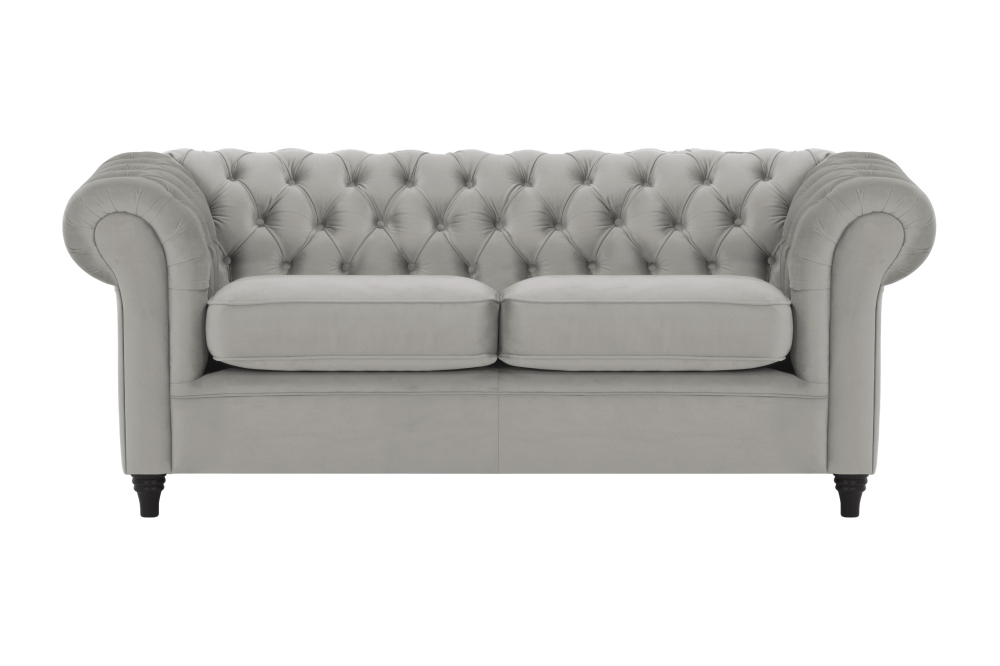 MODELL:  " CHESTERFIELD WINDSOR " 3-SITZER SOFA IN SAMTSTOFF „ VELOURS “ PREMIUM