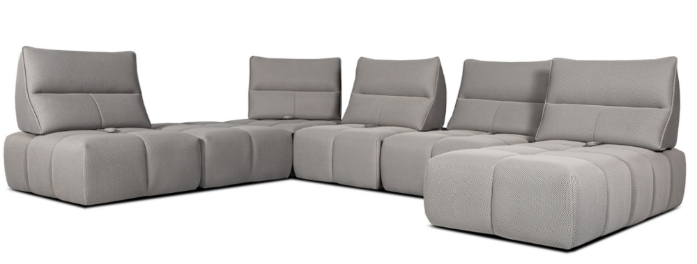 MODELL "COMO" MODULARES SOFA IN STOFF wie abgebildet !