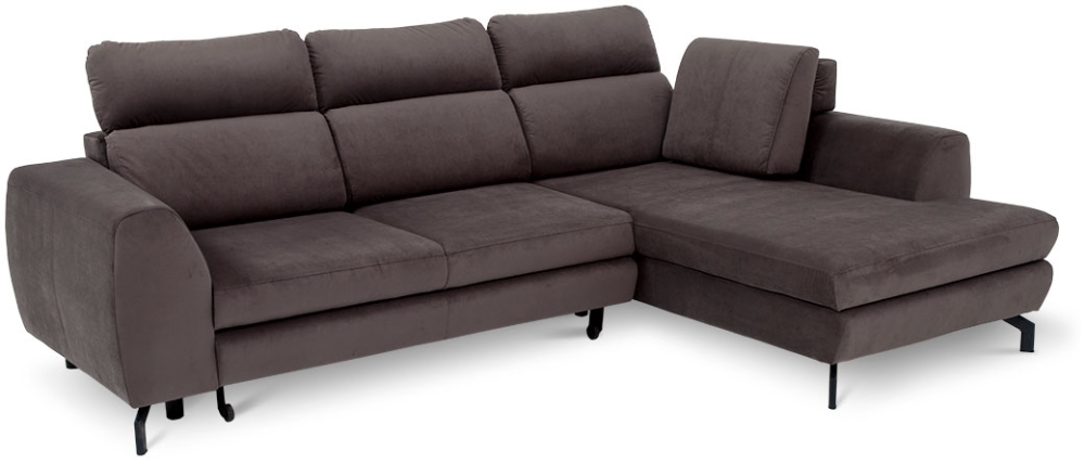 MODELL „DENVER“ ECKSOFA MIT BETTFUNKTION IN STOFF „VELVET“ PREMIUM