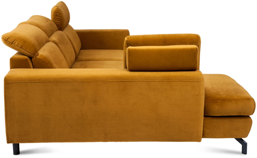 MODELL „DENVER“ ECKSOFA MIT BETTFUNKTION IN STOFF „VELVET“ PREMIUM