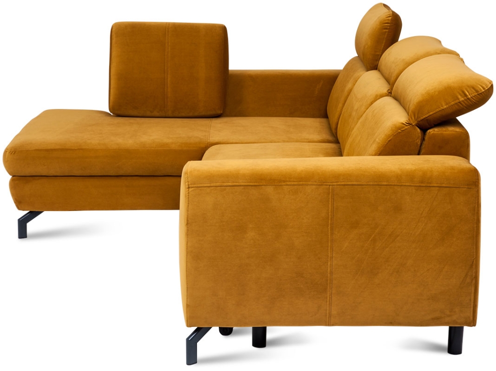 MODELL „DENVER“ ECKSOFA MIT BETTFUNKTION IN STOFF „VELVET“ PREMIUM