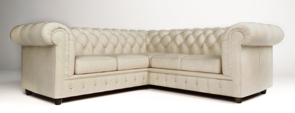 MODELL:  " CHESTERFIELD MOCCA " MODULARES ECKSOFA: 2 + 3 + (E) + 3 + 2  IN STOFF "AMORE" PREMIUM