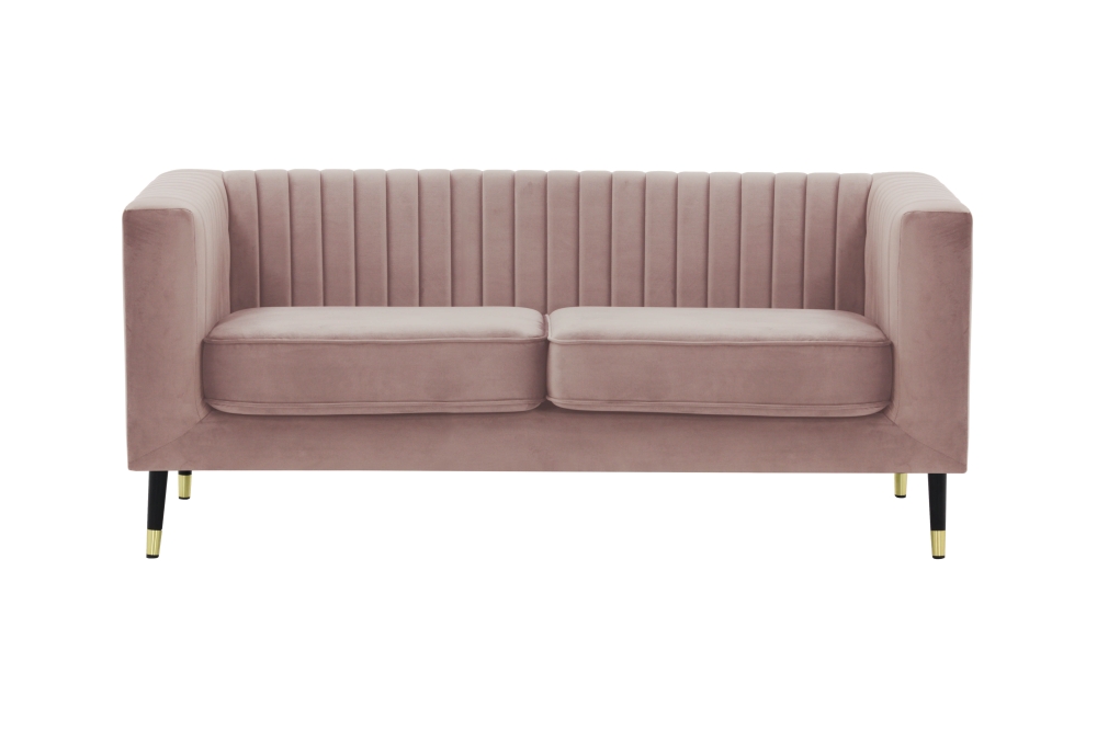 MODELL:  ENYA 2 SITZER SOFA IN SAMTSTOFF „ VELOURS “ PREMIUM