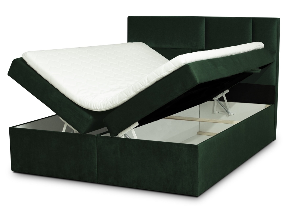 MODELL:  " QUEEN ELIZABETH " BOXSPRINGBETT MIT TOPPER 160 x 200 & 180 x 200 & 200 x 200 cm IN SAMTSTOFF VELVET PREMIUM