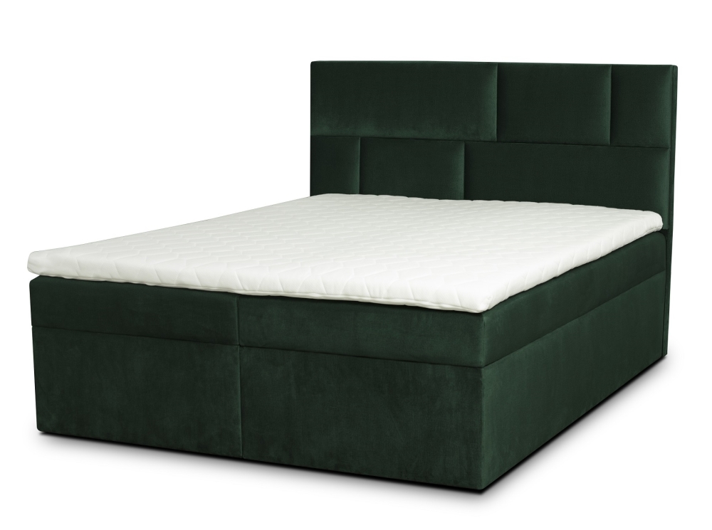 MODELL:  " QUEEN ELIZABETH " BOXSPRINGBETT MIT TOPPER 160 x 200 & 180 x 200 & 200 x 200 cm IN SAMTSTOFF VELVET PREMIUM