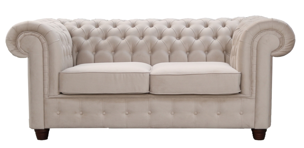 MODELL:  " CHESTERFIELD EMPIRE " 2-SITZER SOFA IN SAMTSTOFF VELVET PREMIUM