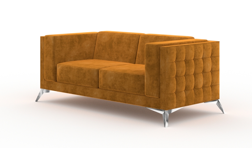 MODELL „WASHINGTON“  2 - SITZER SOFA IN SAMTSTOFF VELVET PREMIUM