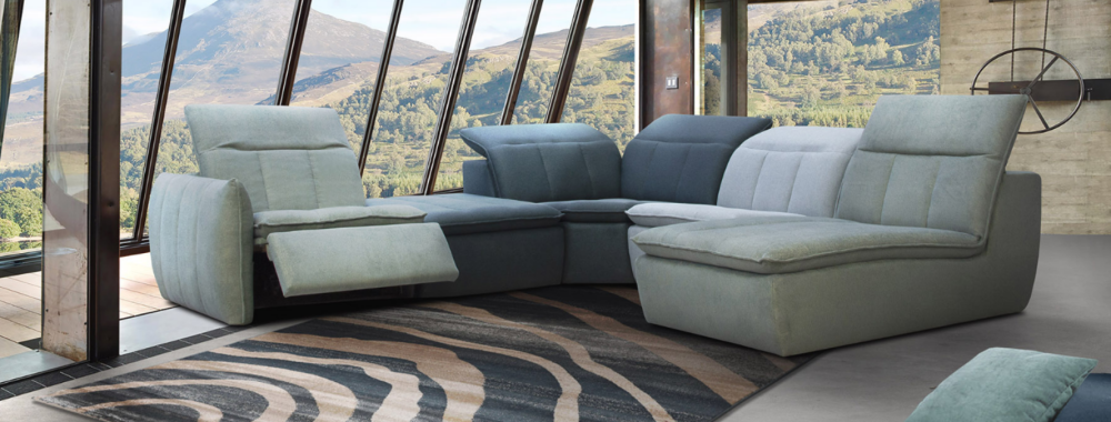 MODELL "LINA" MODULARES SOFA IN STOFF wie abgebildet !