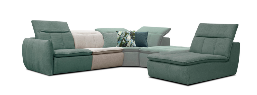 MODELL "LINA" MODULARES SOFA IN STOFF wie abgebildet !