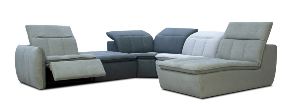 MODELL "LINA" MODULARES SOFA IN STOFF wie abgebildet !