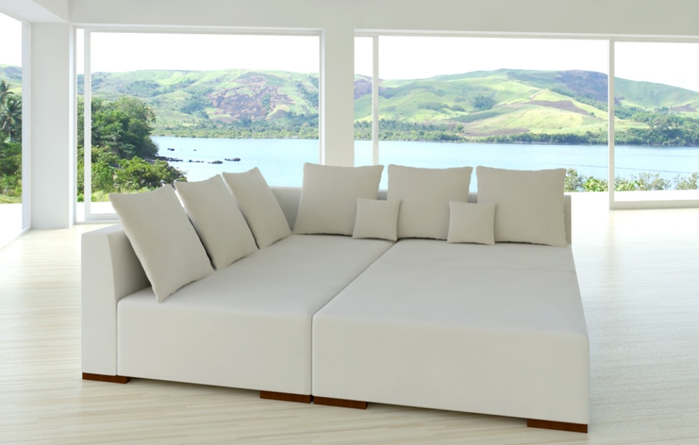 MODELL: MAGNUM IN ALCANTARA LOOK ! MODULARES SOFA