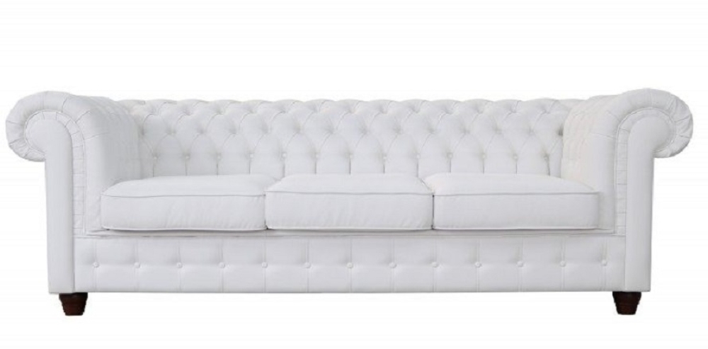 MODELL:  " CHESTERFIELD EMPIRE " 3-SITZER SOFA IN LEDER LOOK PREMIUM