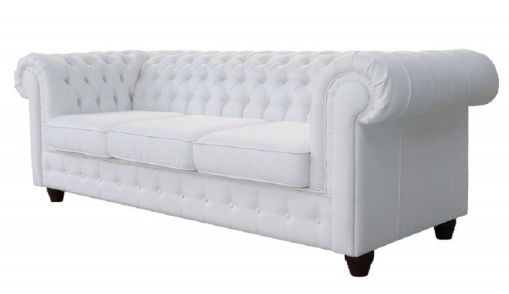 MODELL:  " CHESTERFIELD EMPIRE " 3-SITZER SOFA IN LEDER LOOK PREMIUM