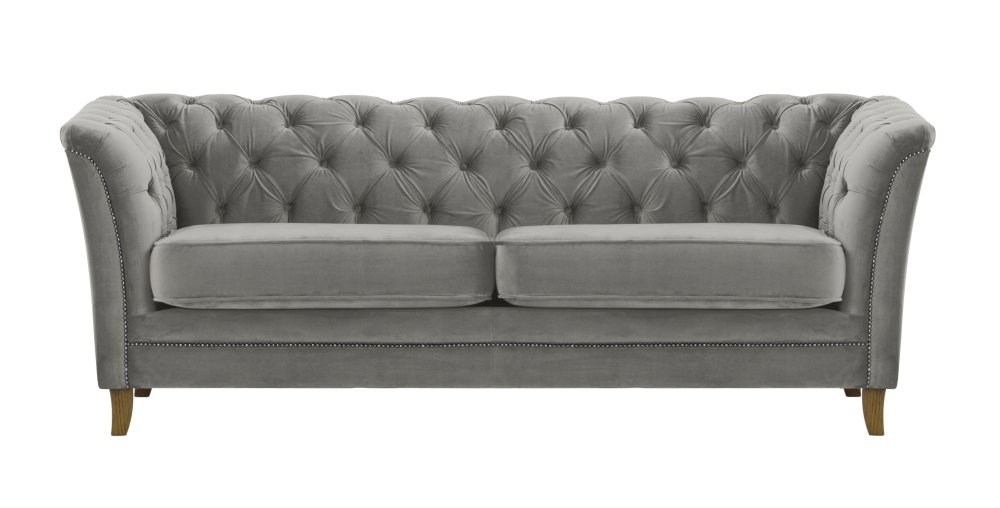 MODELL: "NEW YORK" 3-SITZER SOFA IN SAMTSTOFF „ VELOURS “ PREMIUM