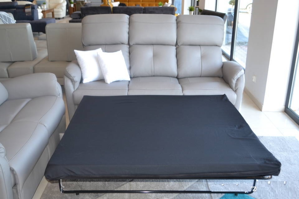 MODELL "NO STRESS" 3 SITZER SOFA MIT SCHLAFFUNKTION IN ECHTLEDER  !