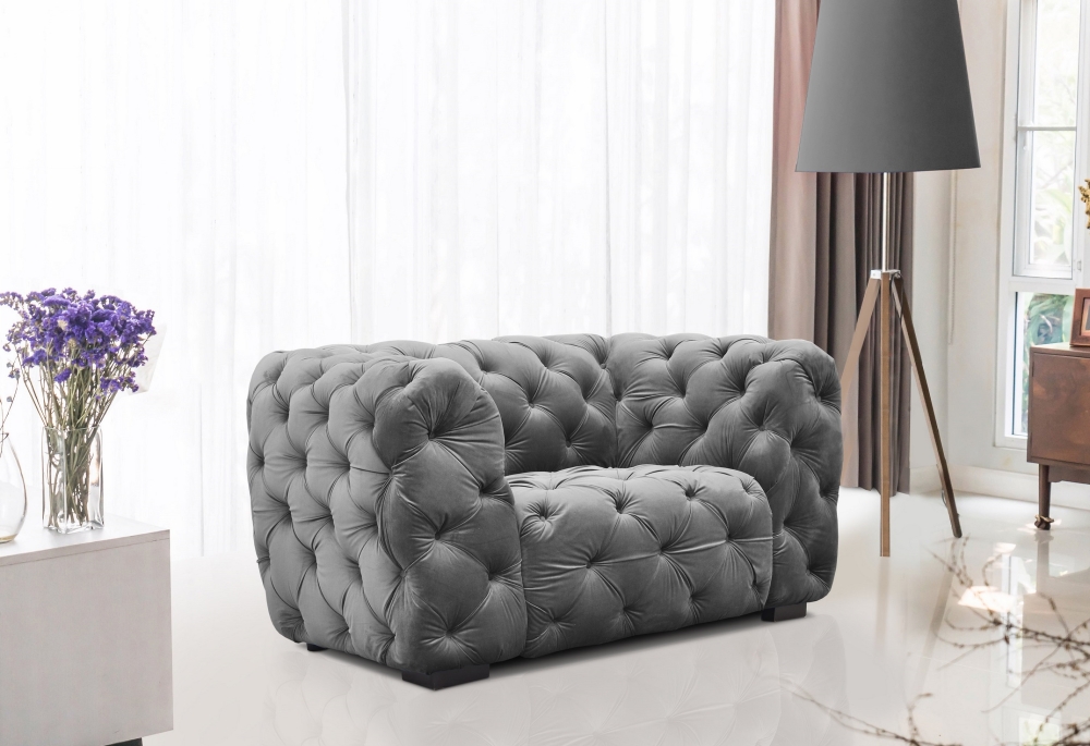 MODELL "CHESTERFIELD MAJESTIC" SESSEL IN SAMTSTOFF VELVET wie abgebildet !