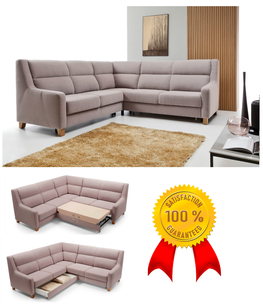 MODELL " WAY", MODULARES ECKSOFA IN STOFF ( ORION , freie Farbwahl) !